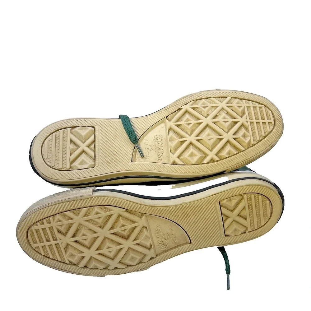 Rubber Converse Chuck Taylor Green High Top Sneakers Unisex W7 M5 Fleece Lined‎ - Picture 2 of 16